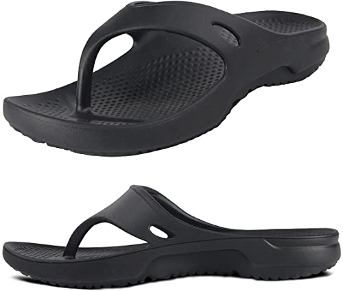 Weweya Unisex Orthopedic Flip Flops Sandals with Arch Support Women's Post Exercise Active Sport Recovery Thong Sandal Comfortable Men's Slides