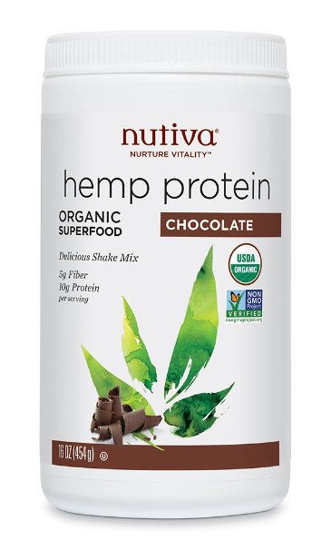 Nutiva Organic Hemp Protein Powder, Chocolate 16 Ounce