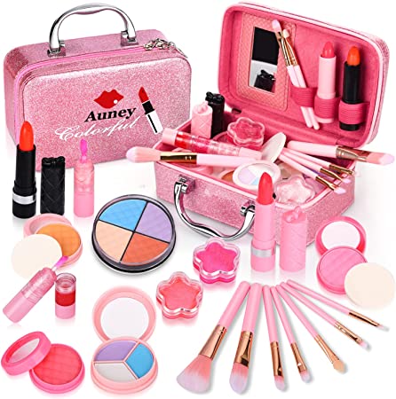 ARANEE Kids Makeup Sets for Girls, Washable Makeup Kit Girls Toys, Safe & Non-Toxic Make up Set, Princess Dress up Play Cosmetic Beauty Set Gifts for Girls Aged 3 4 5 6 &12
