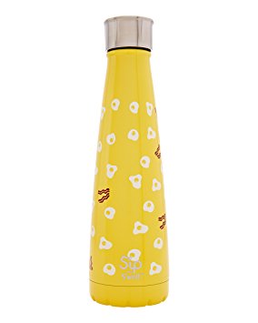 S'ip by S'well Insulated, Double-Walled, Stainless Steel Water Bottle, 15 oz, Sunny Side