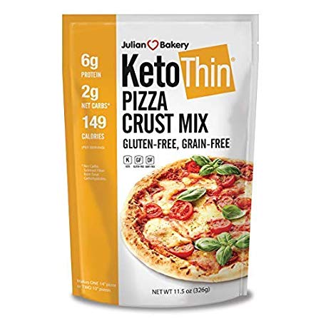 Keto Thin Pizza Crust Mix (Low Carb | Gluten-Free | Grain-Free) (Makes One 14" Or Two 10" Pizzas) (Single Pack)