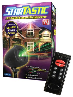 Startastic holiday light show laser light projector As Seen on TV static and Motion