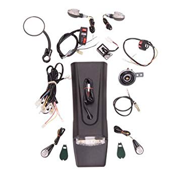 Universal Motorcycle Enduro Lighting/Street Legal Kit WITH Battery Pack