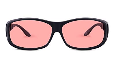 Theraspecs Over-Rx Glasses: Indoor Tint Fits Over Prescription Eyewear