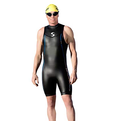 Synergy Triathlon Wetsuit - Men's Endorphin Sleeveless Quick John Smoothskin Neoprene Open Water Swimming Ironman Approved