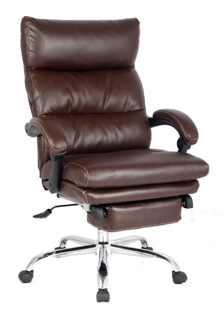 VIVA OFFICE Deluxe Reclining Chair, Thick Padded Executive Chair, Napping Chair with Footrest- Viva1102A