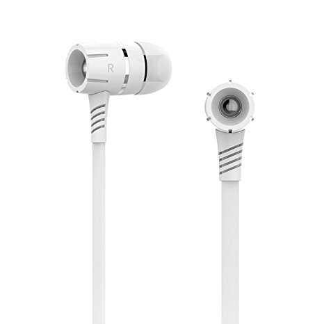 G-Cord D Series In-Ear Earbuds Stereo Sound with Built-in Microphone for iPhone, iPad, iPod, Android Phones, Tablets, Mp4 Players, and More