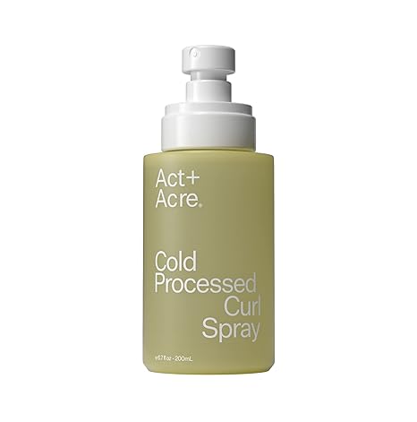 ACT  ACRE Cold Processed Curl Defining Spray - Nourishing and Hydrating - Lighweight and Moisturizing - Soft & Bouncy Waves - Shape and Shine