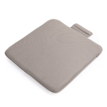 TanYoo Super Breathable 3D Sandwich Mesh Car Seat Cushion, Orthopedic Design To Relieve Tailbone Pain, for Cars/Wheelchair, Washable, Cooling Effect, Beige Color