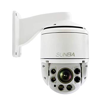SUNBA 406-D20X - IP PoE  H.265/H.264 1080p Outdoor PTZ Camera, 20X Optical Zoom, Auto-Focus, 328ft Night Vision and ONVIF Compliant