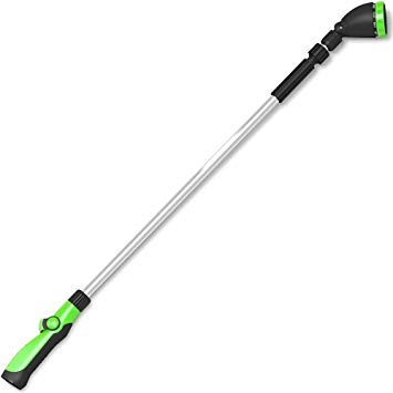 Sleek Garden Ultra Reach 40 in Watering Wand –28 in Garden Hose with Convenient 12 in Extension, with 8 Adjustable Spray Patterns Best for Hanging Baskets, Plants, Flowers, Shrubs, Garden and Lawn