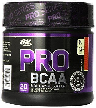 Optimum Nutrition Pro BCAA Drink Mix, Fruit Punch, 20 Servings 13.07 Ounce