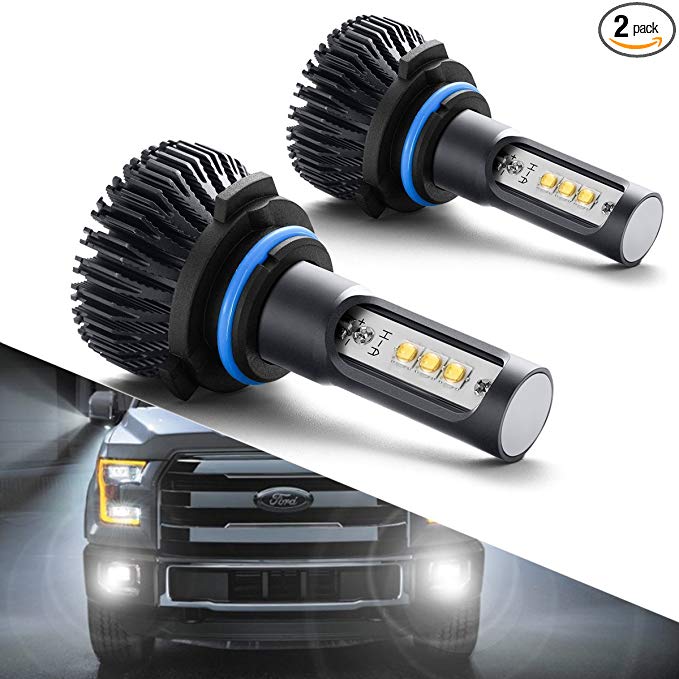 9145/9140/H10/9045/9040 LED Fog Lights Bulbs or DRL,Plug And Play, SEALIGHT Xenon White 6000K, Extremely Bright 12 CSP LED Chips-1 Yr