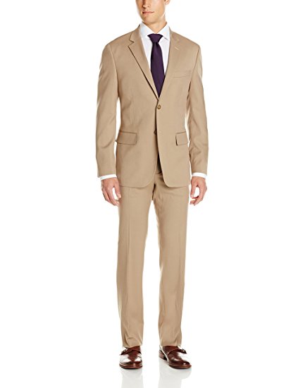 Nautica Men's Two-Piece Classic Fit Suit with Two-Button Side Vent Jacket and Pant