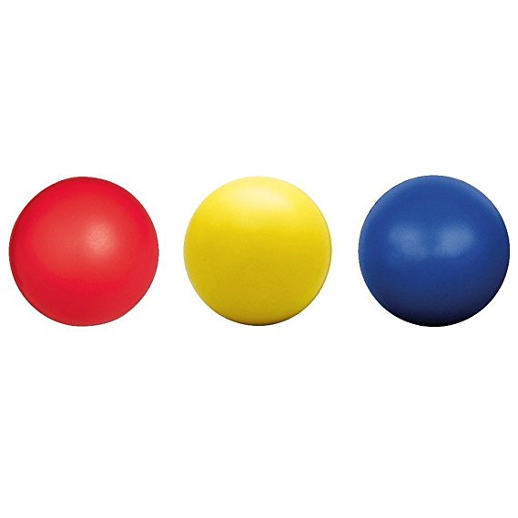 HnF Plain Stress Relief Balls (3 Balls in 1 Pack) Plain 100% Foam - Great for hand exercises and educational purposes. - Phthalate & non-toxic free and Latex-Free - (Colors as shown)