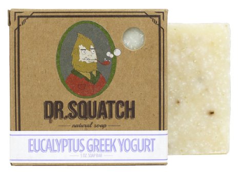 Natural Soap - Eucalyptus Greek Yogurt - Exfoliating and Moisturizing Soap for Men - Handmade in USA