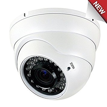 Amview 2.1MP 1080P HD TVI 2.1MP 2.8-12mm Varifocal Zoom 36IR LEDs Surveillance Security Camera