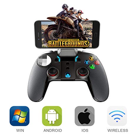 ElementDigital Game Controllers, PG 9099 Wireless Bluetooth Gamepad Joystick Dual Motor Turbo Gamepads for iOS Windows Android System
