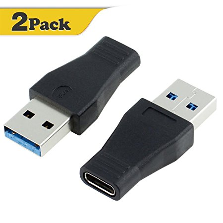 Warmstor 2 Pack USB-C USB 3.1 Type C Female to USB 3.0 A Male Adapter Converter Support Data Sync & Charging