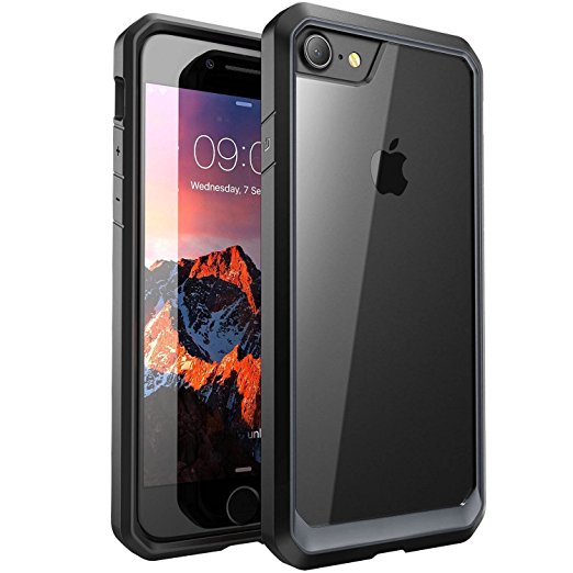 iPhone 7 Cover, REALIKE™ {Imported} Premium Style Shockproof Back Case For iPhone 7 (Glacier Series - Black)