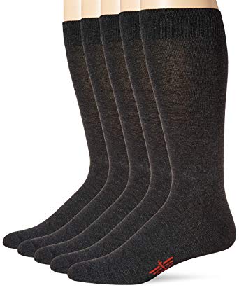 Dockers Men's Classics Dress Flat Knit Crew Socks Multipacks