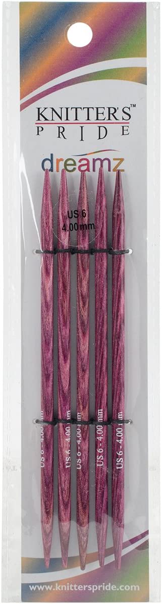 Knitter's Pride-Dreamz Double Pointed Needles 5", Size 6/4mm