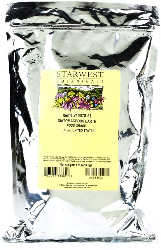 Diatomaceous Earth - Food Grade - 1 Lb (453 G) - Starwest Botanicals