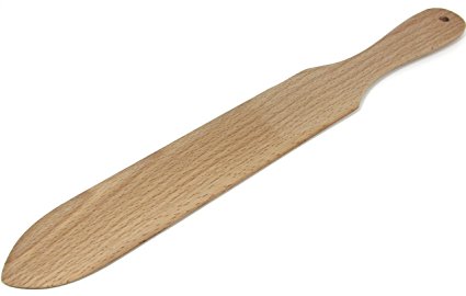 Crepe Turner. Crepe Spatula is Made of Beechwood, 14 inches long and PreSeasoned with Mineral Oil. Crepes Recipe and Tips Card included. by Crepe Scott