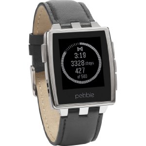 Pebble Steel Smartwatch - Brushed Stainless