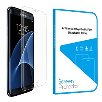 Galaxy S7 Screen Protector - Turata Crystal Clean Tempered Glass Screen Protector 9H Hardness Tempered Glass Bubble-free Arc Edge Design Screen Protector for Samsung Galaxy S7