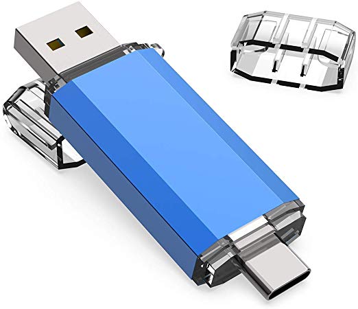 KOOTION USB C Flash Drive 64 GB 2 in 1 USB 3.0   USB Type C Thumb Drive High Speed up to 90 MB/s Dual OTG Thumb Drive USB Stick for Samsung, Huawei, MacBook, Chromebook Pixel etc.