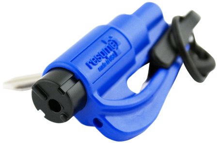 resqme The Original Keychain Car Escape Tool, Made in USA (Blue)