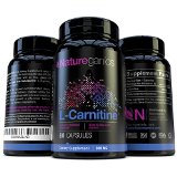 Natureganics L-Carnitine Pure Essential Amino Acids Supports Exercise Recovery Boosts Cellular Energy Helps Cognitive Response 1000mg Daily Manufactured in USA