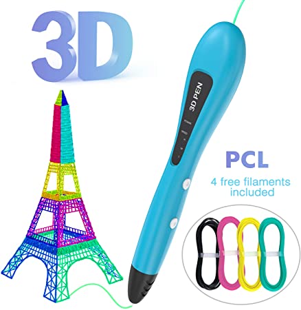 3D Printing Pen, Gvoo [Upgraded Version] Intelligent USB Powered 3D Drawing Pen with 3 Speed Modes Compatible with 1.75mm PCL Filament