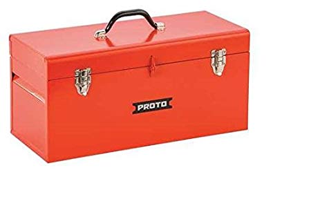 Stanley Proto Proto J9975R 20" General Purpose Double Latch Tool Box, SAFETY Red (1 Pack)