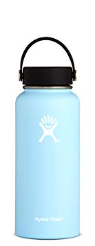 Hydro Flask 32 oz Double Wall Vacuum Insulated Stainless Steel Leak Proof Sports Water Bottle, Wide Mouth with BPA Free Flex Cap, Frost