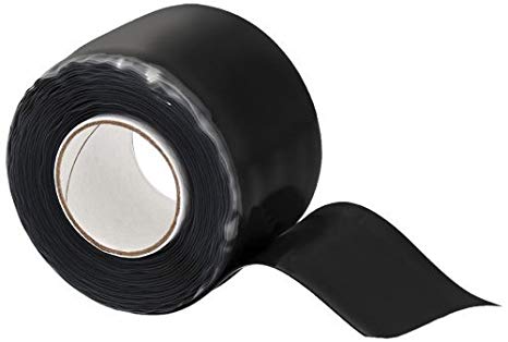 X-Treme Tape TPE-XR1510ZLB Silicone Rubber Self Fusing Tape, 1.5" x 10', Rectangular, Black (2 Pack)