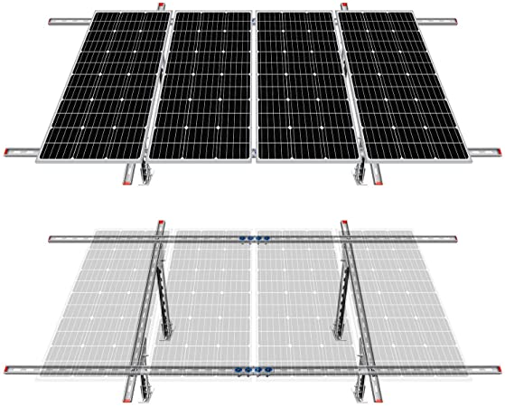 ECO-Worthy Adjustable Multi-Piece Solar Panel Mounting Bracket Kit System for 1-4pcs Solar Panels…