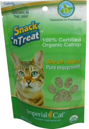 Imperial Cat Snack and Treats, Certified Organic Catnip, 1-Ounce