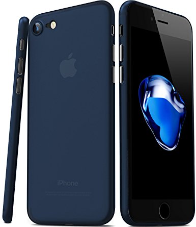 TOZO Case for iPhone 7, PP [0.35mm] Ultra-Thin / Slim [ Perfect Fit ] Thinnest Hard Protect Case Back Cover Bumper [ Semi-transparent ] Lightweight for iPhone 7 4.7 inch. [Matte Ore blue]