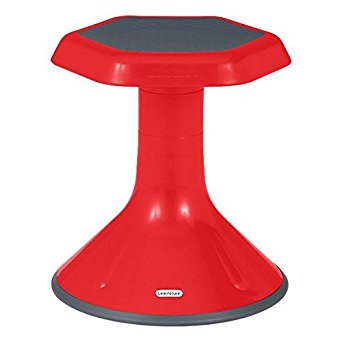 Learniture LNT-3046-15RD Active Learning Stool (15" Stool Height), 12" Height, 13" Width, 13" Length, Red
