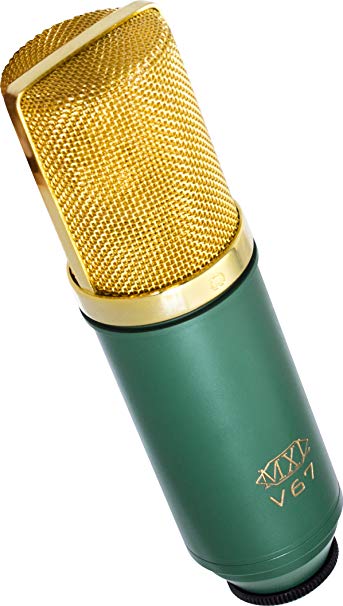 MXL V67G microphone - microphones (Interview, Wired, Cardioid, Gold, Green)