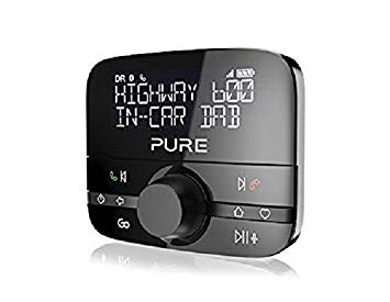 Pure Highway 600 In-Car DAB/DAB  Audio Adapter with Bluetooth Music and Hands-Free Calling - Black