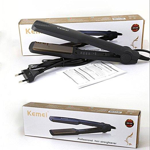 Kemei Hair Brush Auto Fast Hair Straightener Comb Irons Electric Straight Hair Comb Straightening KM-329 by FZCTECH