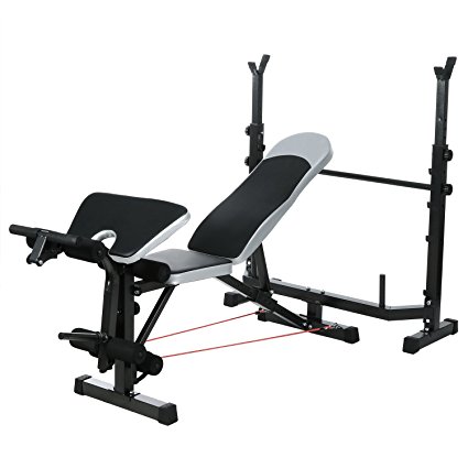 Olympic Weight Bench Multi-Functional Weight Bench Set for Indoor Exercise