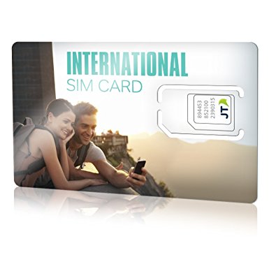 Telestial International SIM Card with 20.00 Dollars Credit for Over 190 Countries. Great Data Plan Options - Up To 2GB (6c/MB)