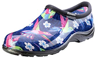 Sloggers Women's Waterproof Rain and Garden Shoe with Comfort Insole, Hummingbirds Pink, Size 11, Style 5117HUMPK11