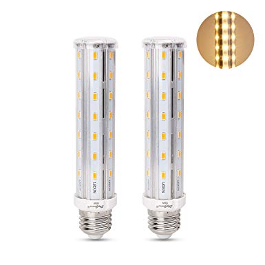 15W Warm White LED Corn Light Bulb, T10 Tubular Bulb Replacement for Piano Light Ceiling Pendant Wall Table Floor Lamp Fixture Kitchen Bathroom Bedroom (E26 3200K, 2Pack)