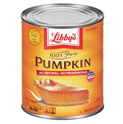 Libbys 100% Pure Pumpkin, 29-Ounce Cans (Case of 24)