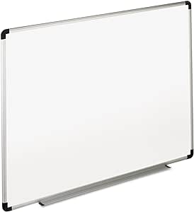 Universal UNV43723 36 in. x 24 in. Modern Melamine Dry Erase Board - White Surface, Aluminum Frame